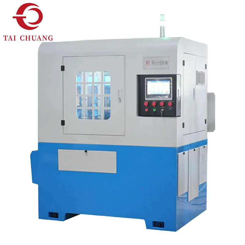 أربعة مغازل تمر عبر آلة التنصت على الجوز