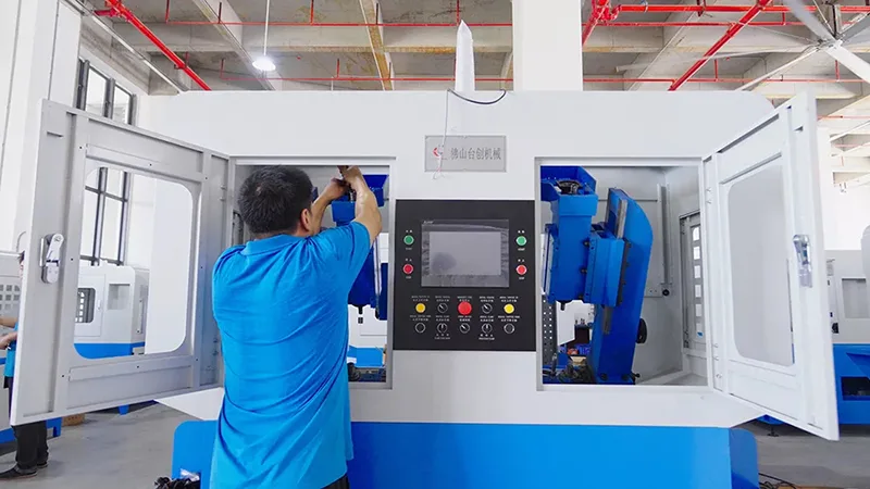 Four Spindles Pass Through Nut Tapping Machine